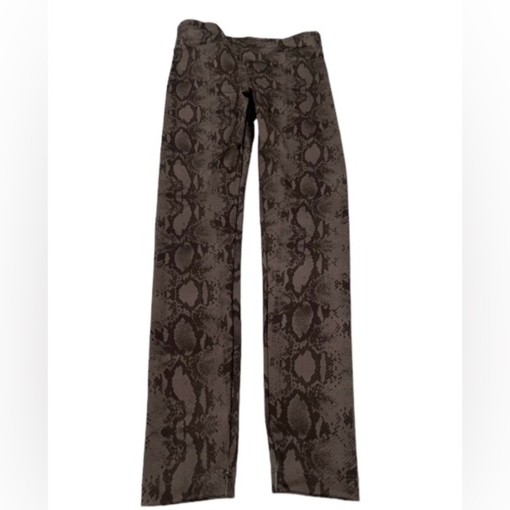 KORAL GREEN AND BLACK SNAKE SKIN LEGGINGS‎ SIZE MEDIUM